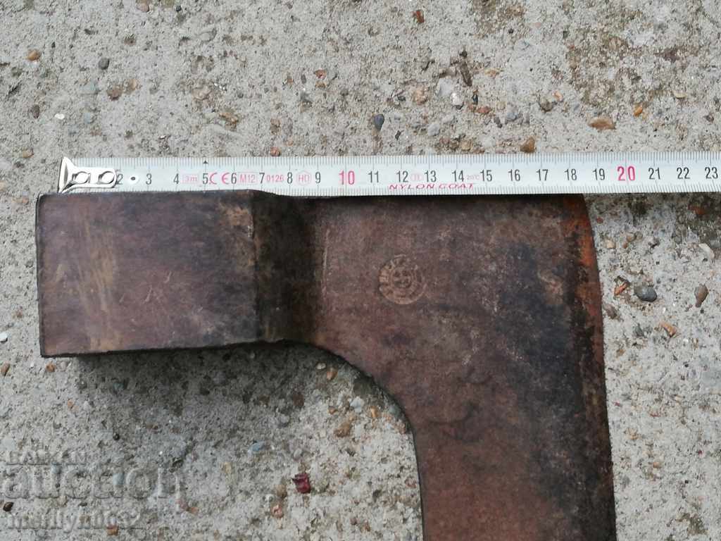 Military ax seal marking tool WW1 wrought iron - 6