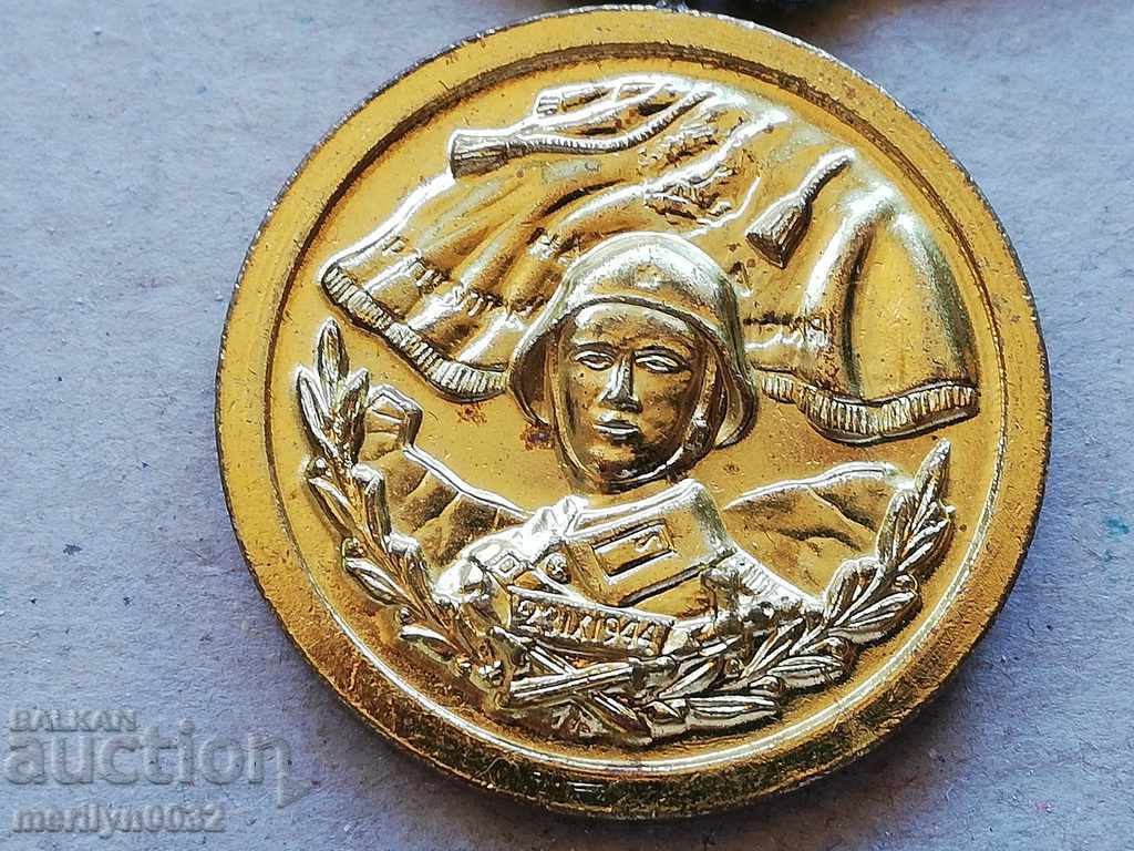 Medal FOR 20 YEARS Flawless Service Air Force of the People's Republic of Bulgaria badge - 5 Medal FOR 20 YEARS Flawless Service Air Force of the People's Republic of Bulgaria badge - 5