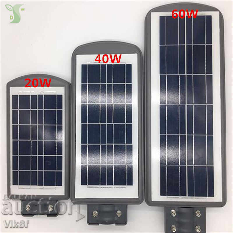 Solar lamp 60W pir motion sensor, IP65 + remote - 5