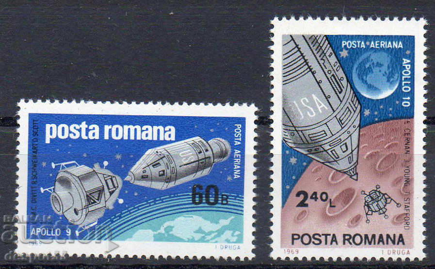 1969. Romania. Apollo 9 and Apollo 10.