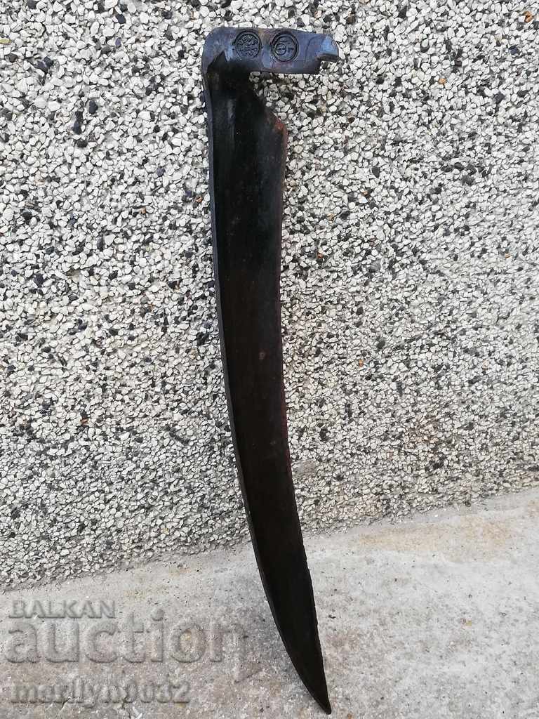 Old hand-forged mowing hair, wrought iron with price 45.00 BGN | € 23.01