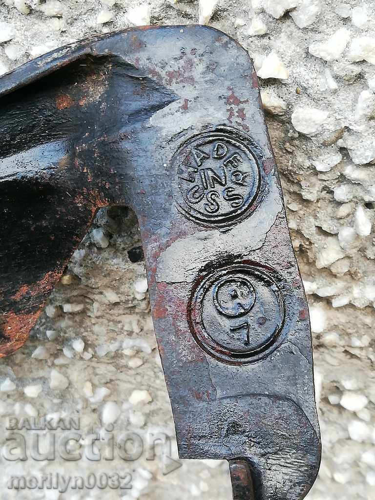 Auction  Old hand-forged mowing hair, wrought iron