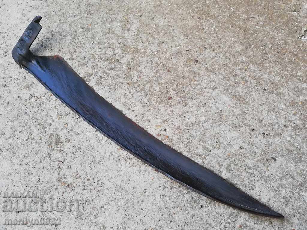 Delivery of Old hand-forged mowing hair, wrought iron