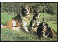 1995. São Tomé și Príncipe. Câini. Block.