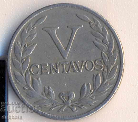 Колумбия 5 центавос 1946 година
