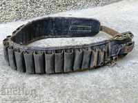 Old cartridge belt, strap, belt, strap, strip 103 cm long