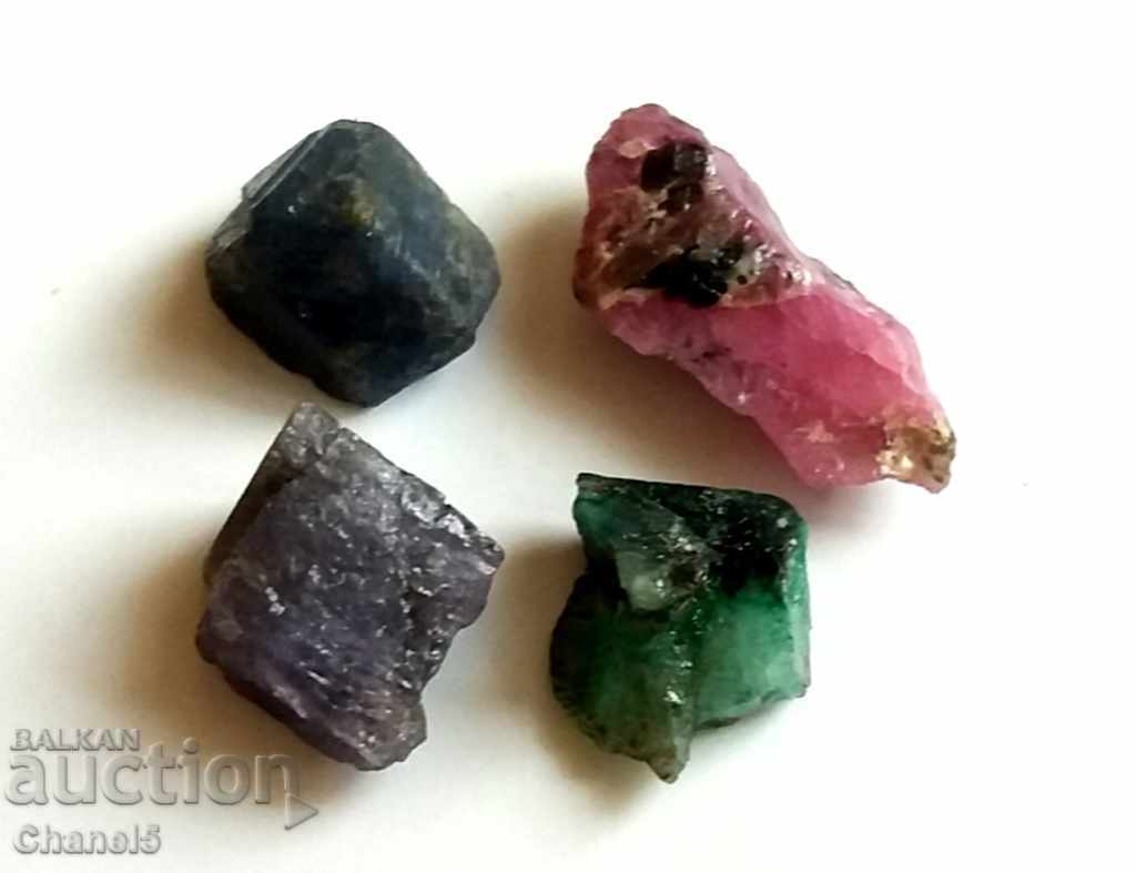 Delivery of NATURAL RUBY, SAPPHIR, EMERALD AND TANZANITE - 16.40 kt (212) Delivery of NATURAL RUBY, SAPPHIR, EMERALD AND TANZANITE - 16.40 kt (212)