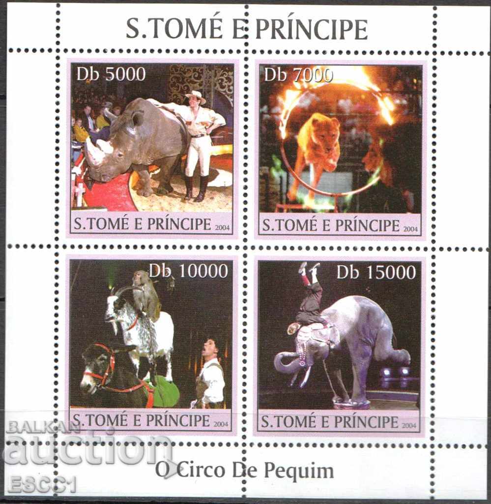 Чист блок Цирк 2004 от Сан Томе и Принсипи