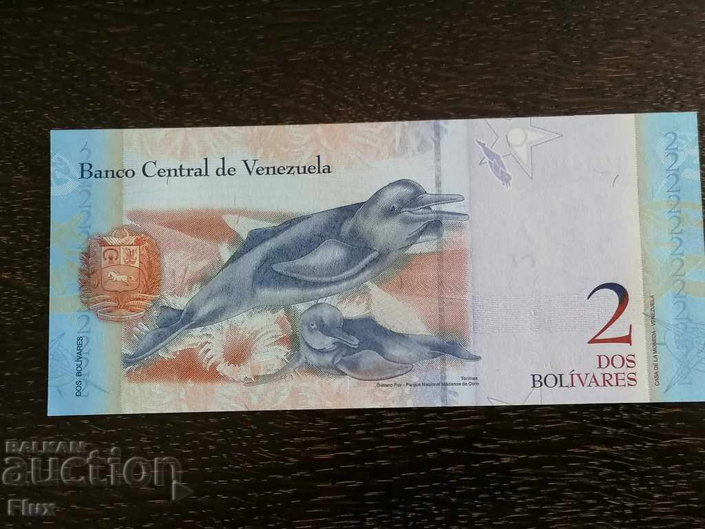 Bancnotă - Venezuela - 2 bolivari UNC | 2007 cu preț 3.00 BGN | € 1.53 Bancnotă - Venezuela - 2 bolivari UNC | 2007 cu preț 3.00 BGN | € 1.53