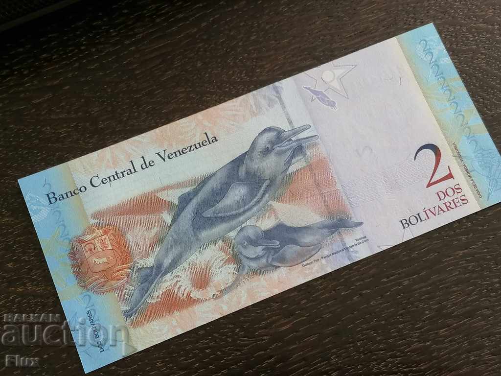 Банкнота - Венецуела - 2 боливара UNC | 2007г.
