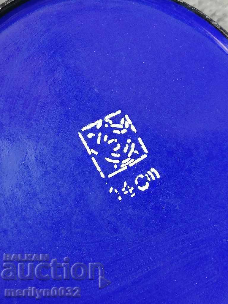 Enamelled teapot made of salt container with enamel jade jug - 6 Enamelled teapot made of salt container with enamel jade jug - 6