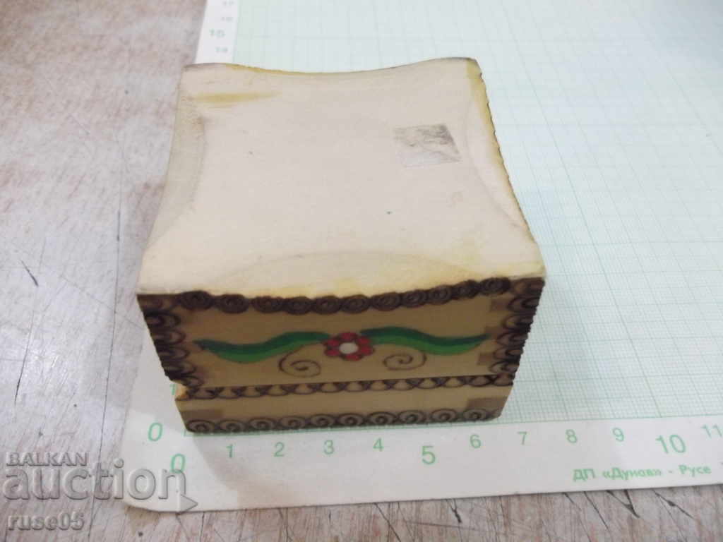Auction Box made of pyrographic wood made of honey Auction Box made of pyrographic wood made of honey