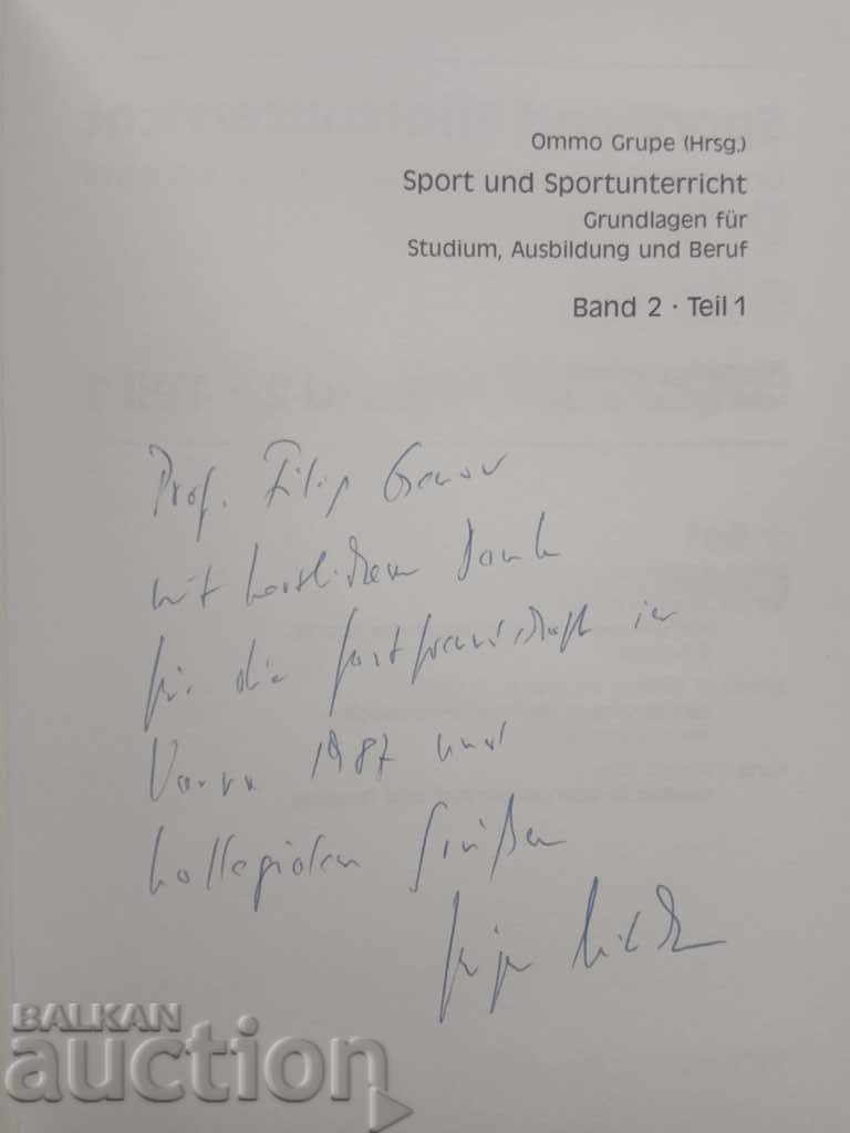 Auction  Einführung in die Sportpsychologie. (autographed)