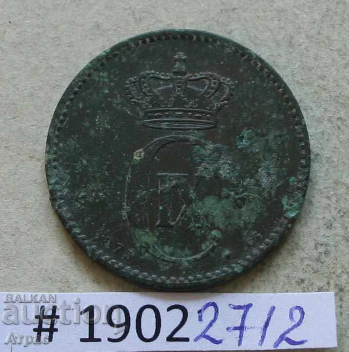 2 minereu 1875 Danemarca cu preț € 2.56 | 5.01 BGN