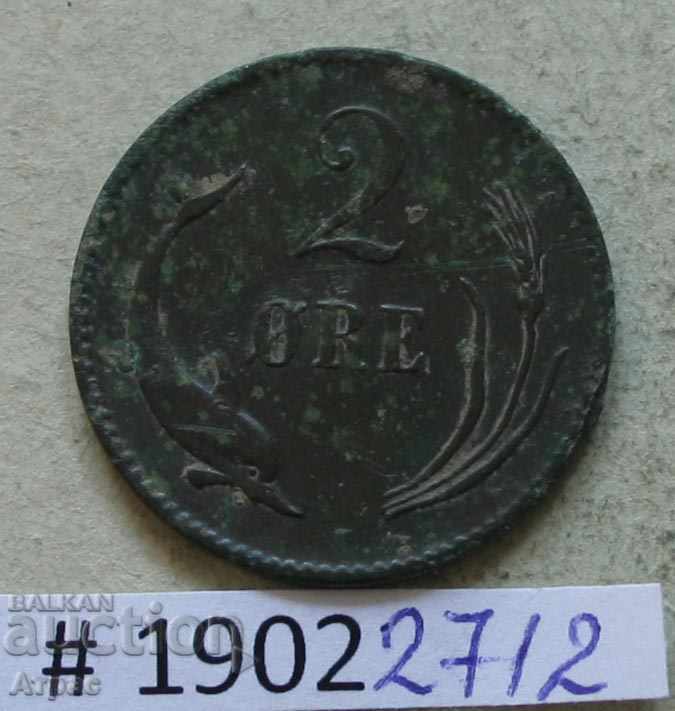 2 ore 1875 Denmark
