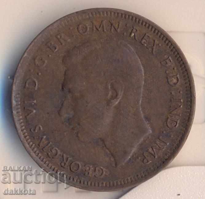 Australia 1/2 penny 1945 with price 5.00 BGN | € 2.56