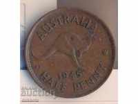 Australia 1/2 penny 1945