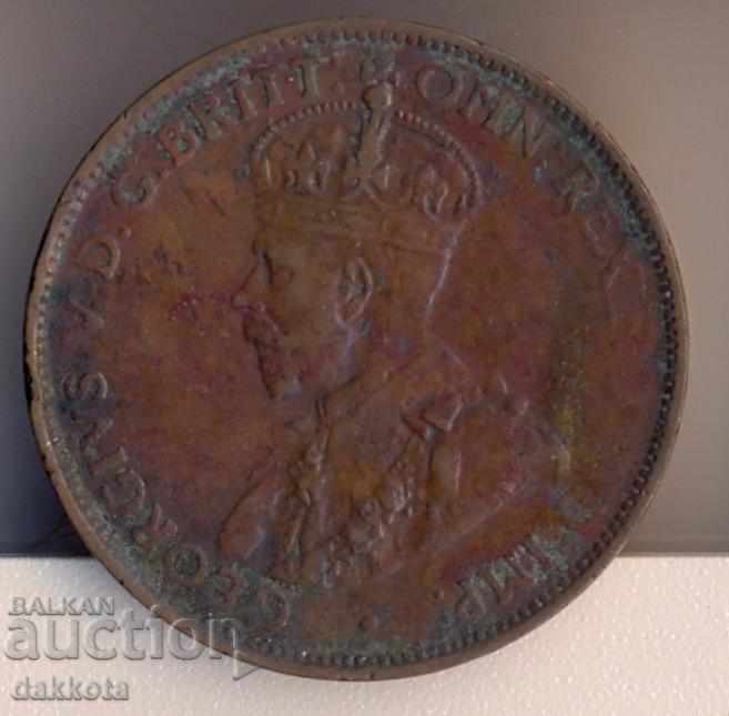 Australia 1/2 penny 1927 with price 9.00 BGN | € 4.60