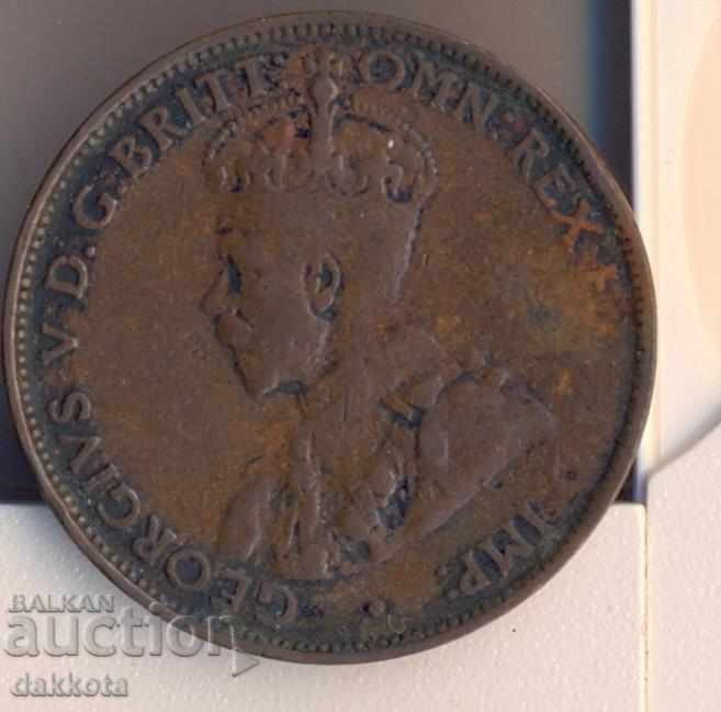 Australia 1/2 penny 1927 with price 9.00 BGN | € 4.60
