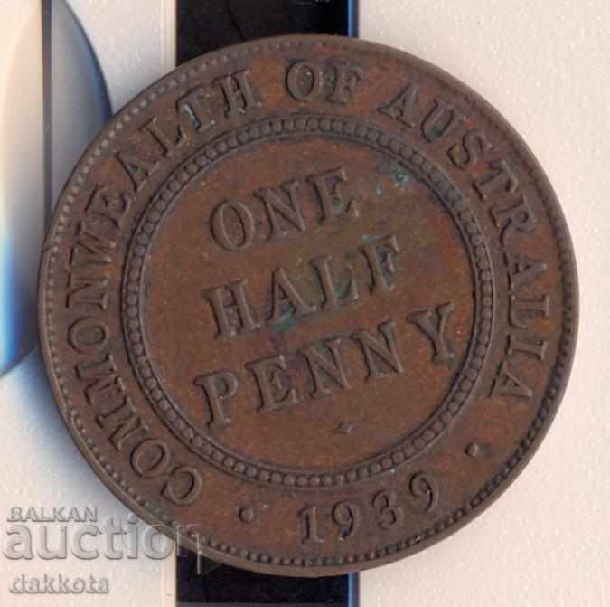 Australia 1/2 penny 1939