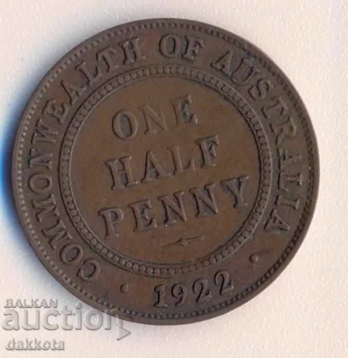 Australia 1/2 penny 1922