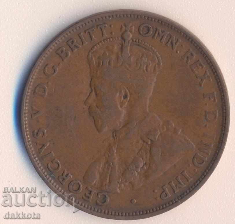 Australia 1 penny 1922 year with price 5.00 BGN | € 2.56