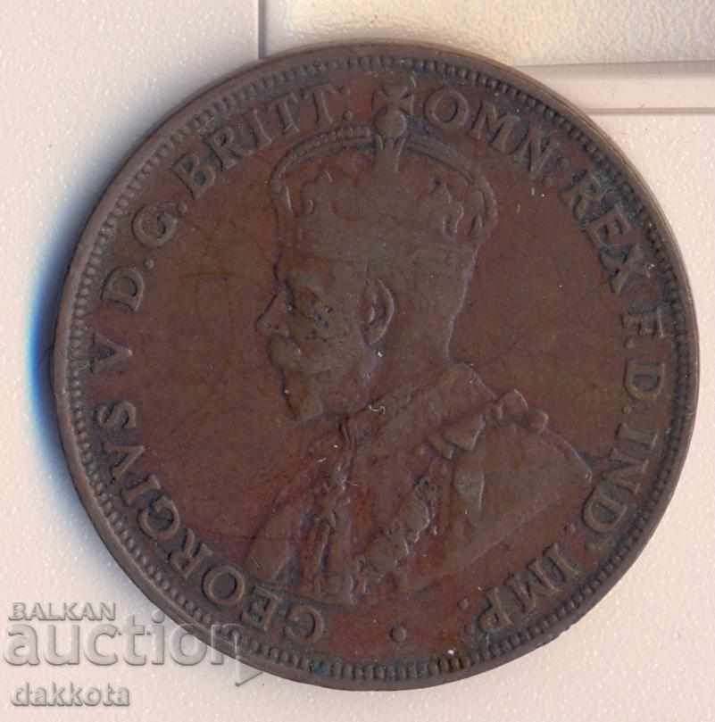 Australia 1 ban 1922 cu preț 6.00 BGN | € 3.07