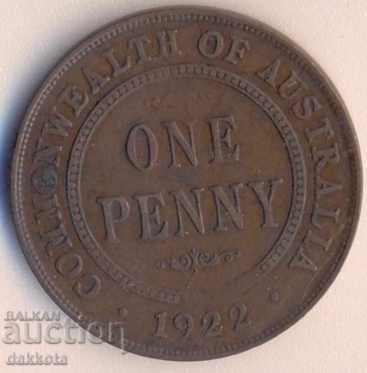 Australia 1 penny 1922 year