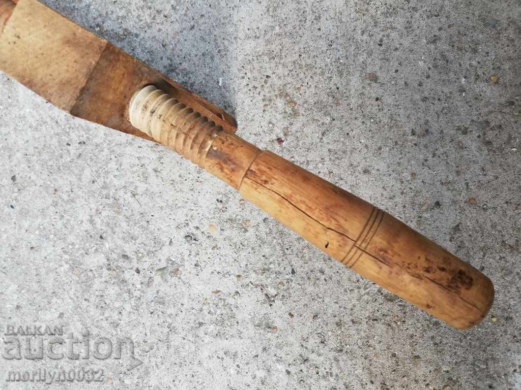 Delivery of An old carpentry, vise, wooden Delivery of An old carpentry, vise, wooden