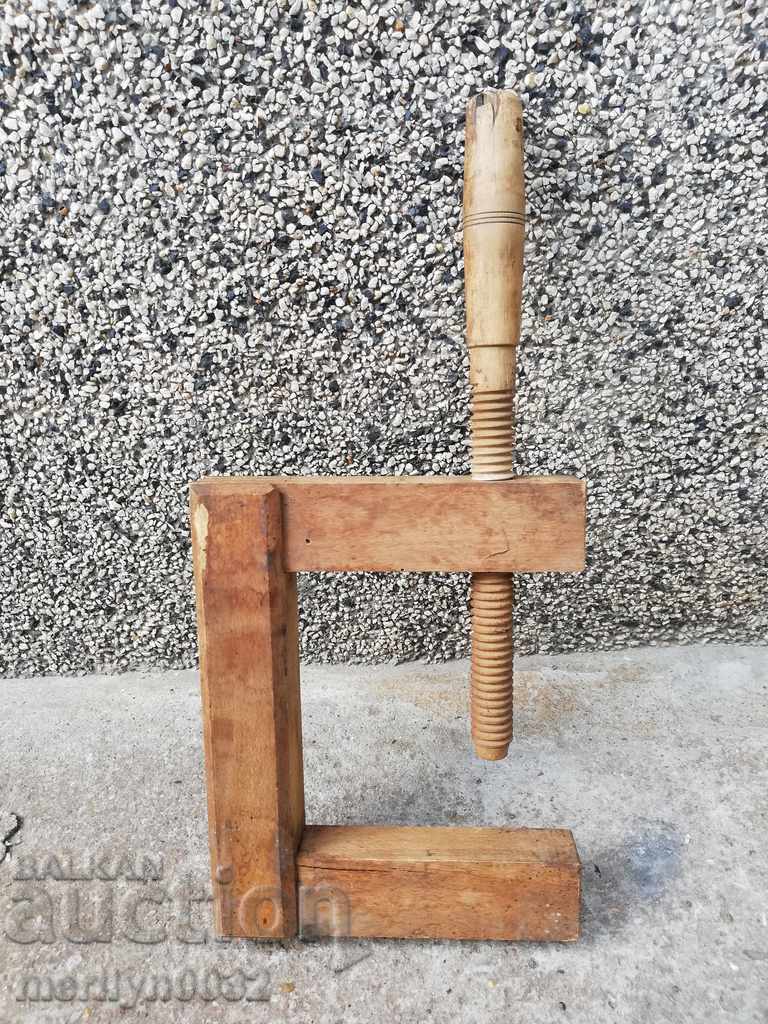 An old carpentry, vise, wooden