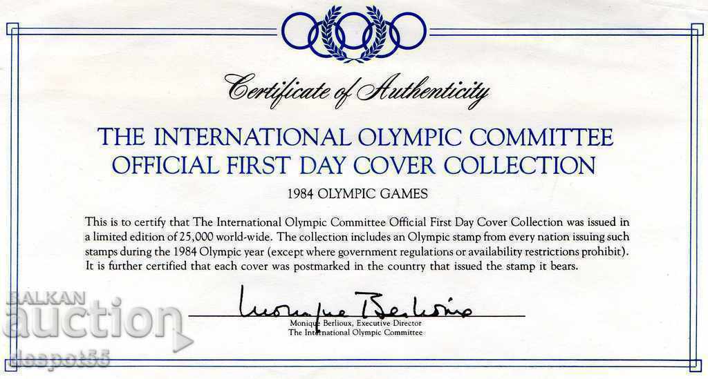 Auction 1984. International Olympic Committee. Official Edition. Auction 1984. International Olympic Committee. Official Edition.