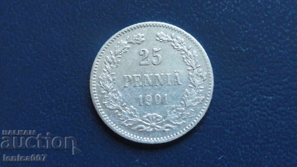 Auction  Russia (Finland) 1901 - 25 pennies