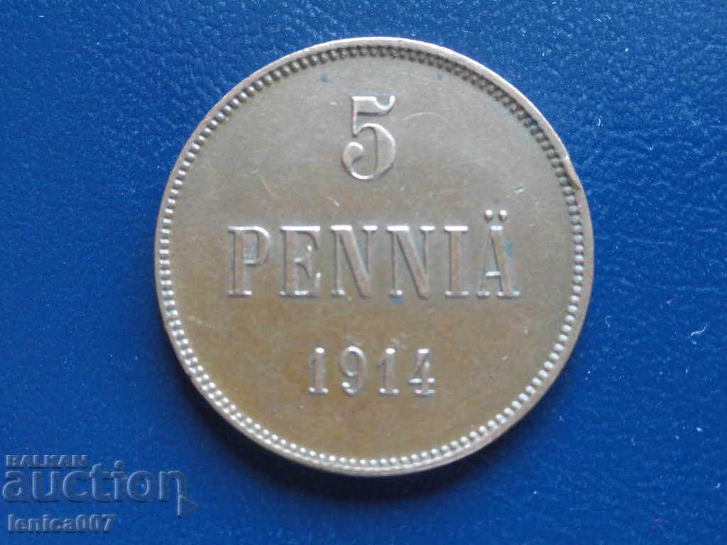 Russia (Finland) 1914 - 5 stumps - 5 Russia (Finland) 1914 - 5 stumps - 5