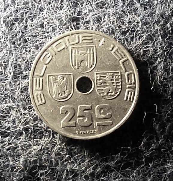 25 цента Белгия 1939