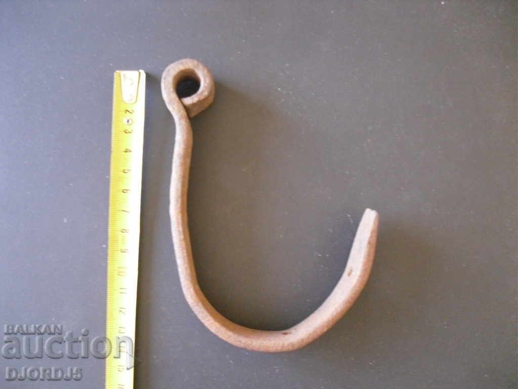 Auction An old forged hook, a crown Auction An old forged hook, a crown
