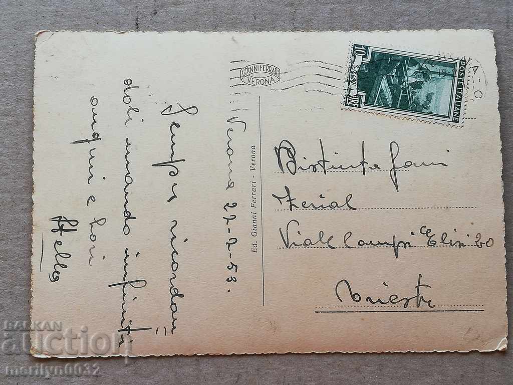 Delivery of Old photo, Verona postcard Delivery of Old photo, Verona postcard
