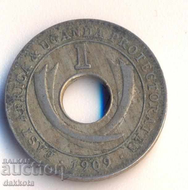 Protectorate British East Africa and Uganda Cent 1909 with price 10.00 BGN | € 5.11