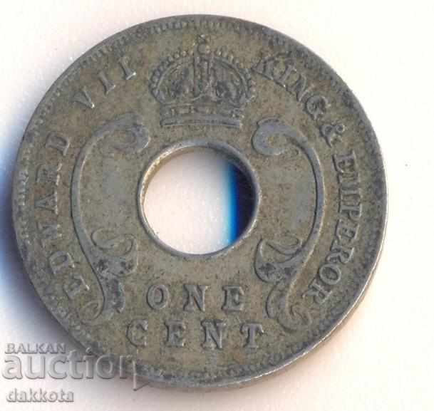 Protectorate British East Africa and Uganda Cent 1909