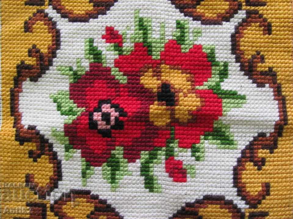 Old Hand Embroidery Pillows 3 Pieces - 6 Old Hand Embroidery Pillows 3 Pieces - 6