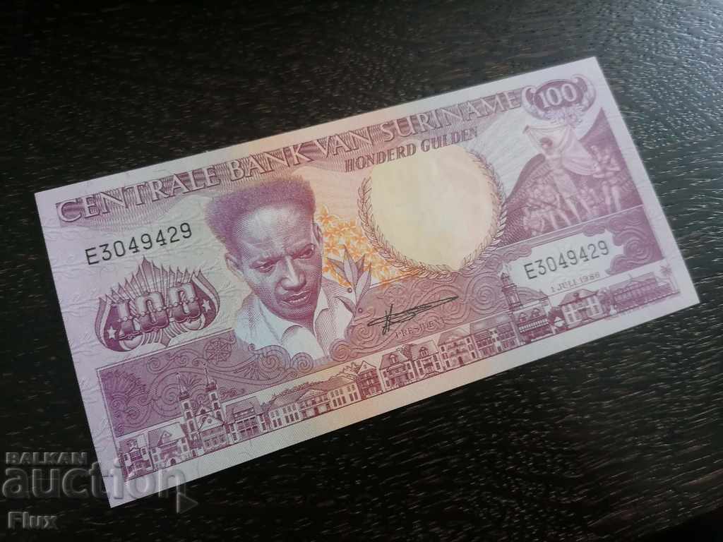 Banknote - Suriname - 100 guilders UNC | 1986