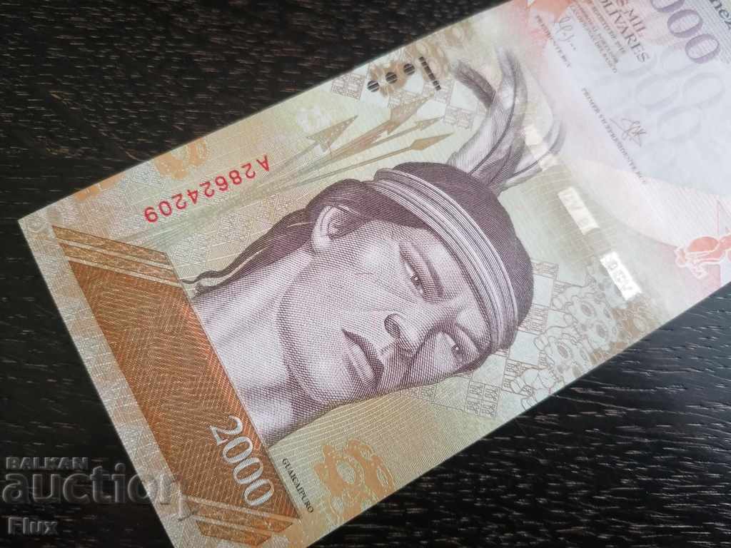 Auction Banknote - Venezuela - 2000 Bolivar UNC 2016 Auction Banknote - Venezuela - 2000 Bolivar UNC 2016