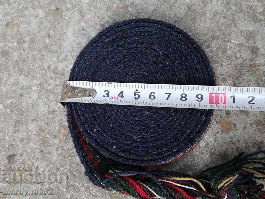 Auction  Old hand-woven sash sash belt costume