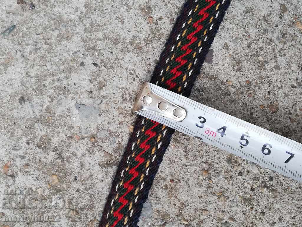 Old hand-woven sash sash belt costume - 5