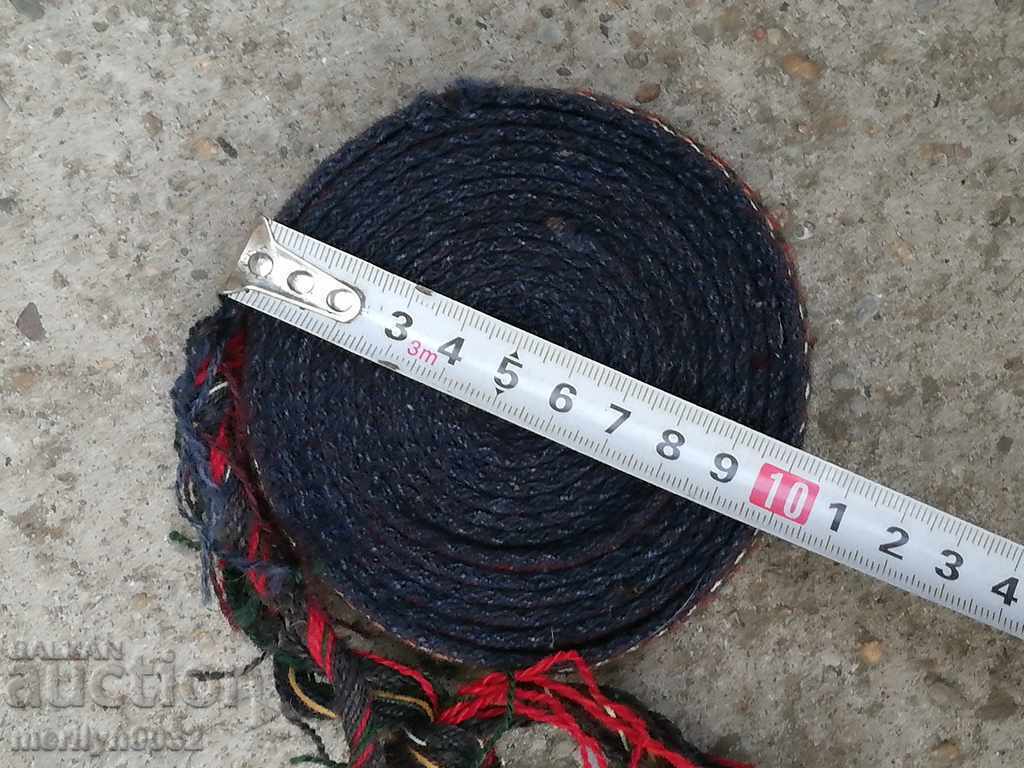 Old hand-woven sash sash belt costume - 5
