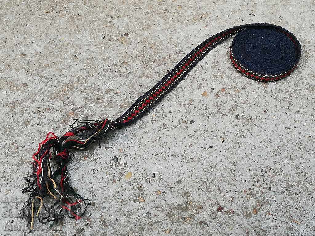 Old hand-woven sash sash belt costume - 6