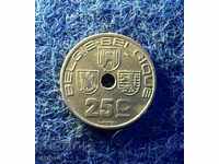 25 cents Belgium 1938