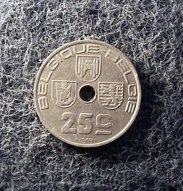 25 cents Belgium 1939