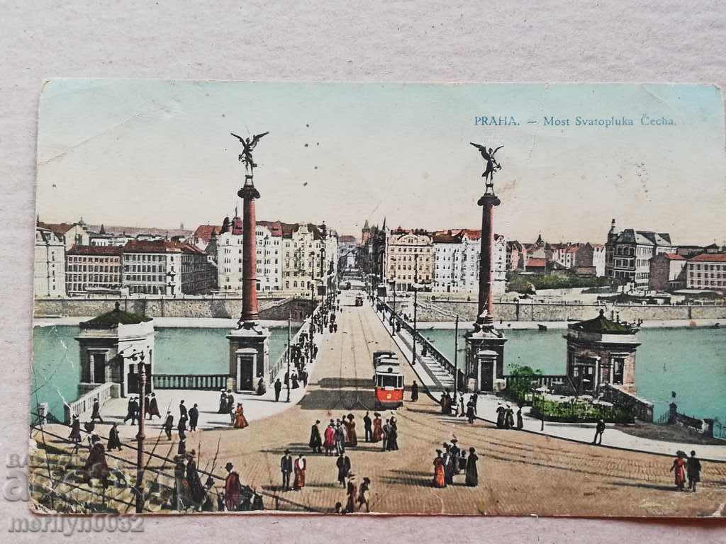 Poză veche, carte poștală Praga
