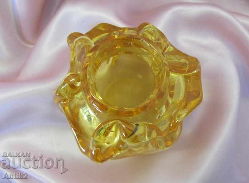 Old Amber Crystal Glass Vase with price 90.00 BGN | € 46.02