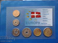 RS (1)  Дания Сет 6 Монети със сертификат